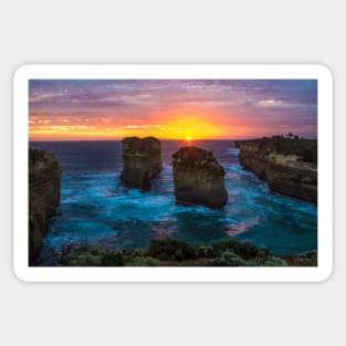 The Island Archway, Loch Ard Gorge region, Port Campbell National Park, Victoria, Australia Sticker